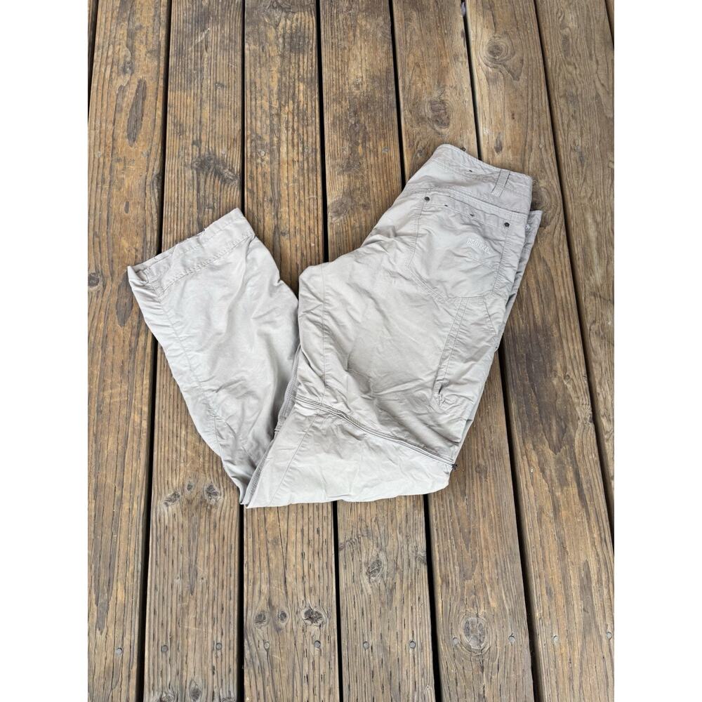 KUHL Stealth Liberator Mens Convertible Cargo Pants Shorts Zip Off Beige 36x34